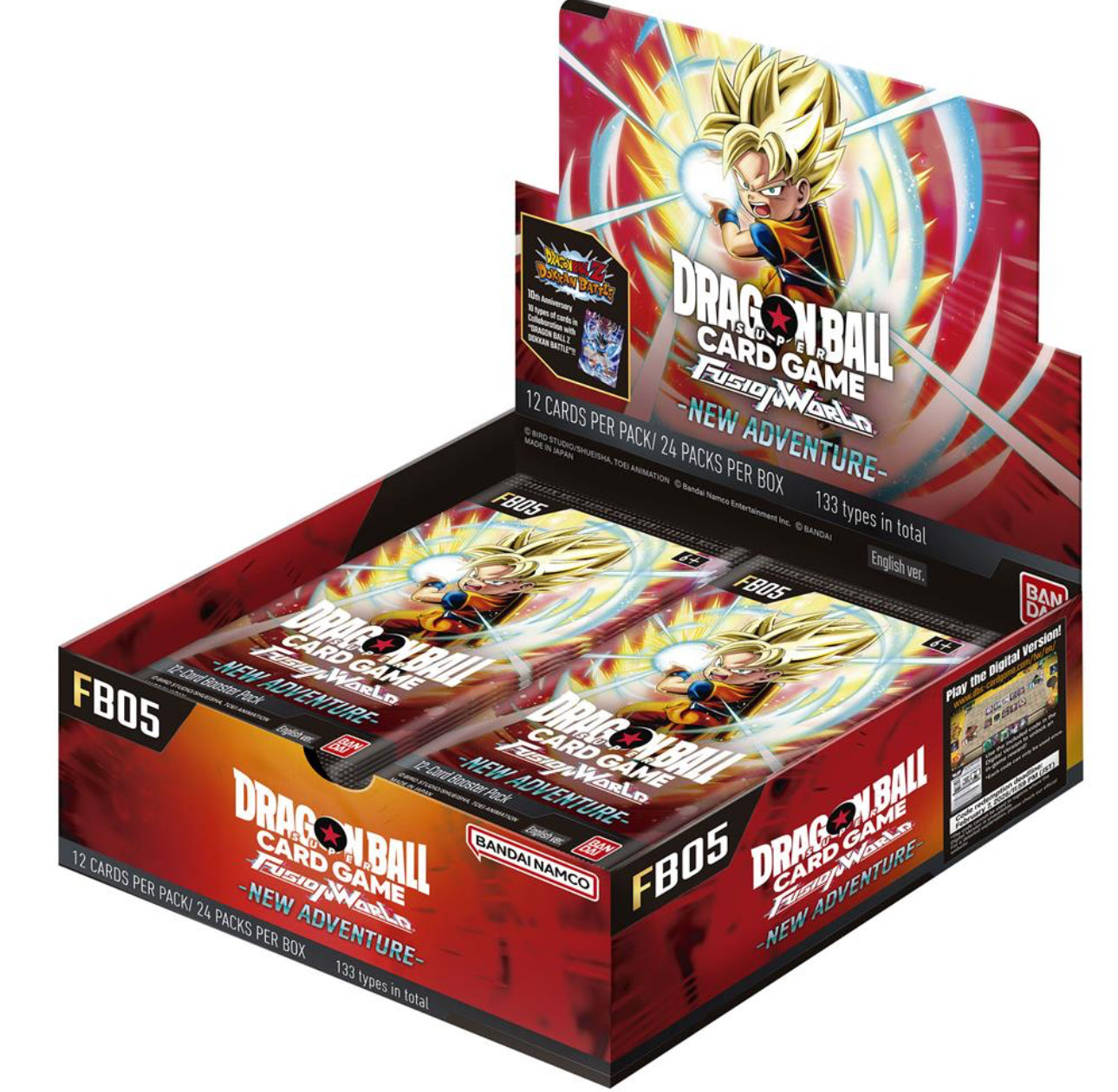 Dragon Ball Super Card Game Fusion World Box New Adventure FB-05 Eng