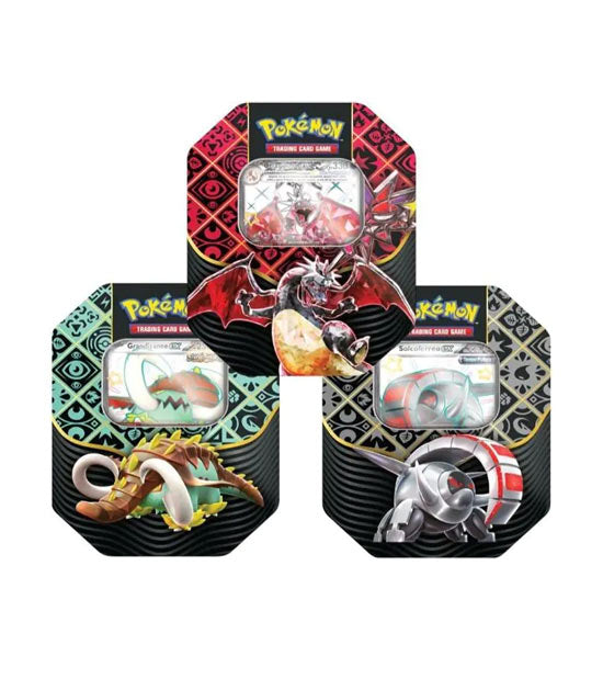 Paldea's Fate Tin Set x3 (Charizard, Great Fangs, Ironsault) - ITA