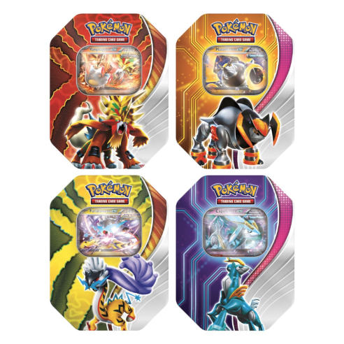 Pokémon Collectible Tin - Paradoxical Destinies - Tin Capoferreo ex, Vampeaguzze ex, Furiatonante ex and Massoferreo ex - ITA