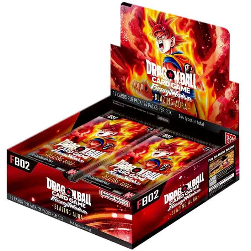 Dragon Ball Super Card Game Fusion World Box Blazing Aura FB-02 Eng
