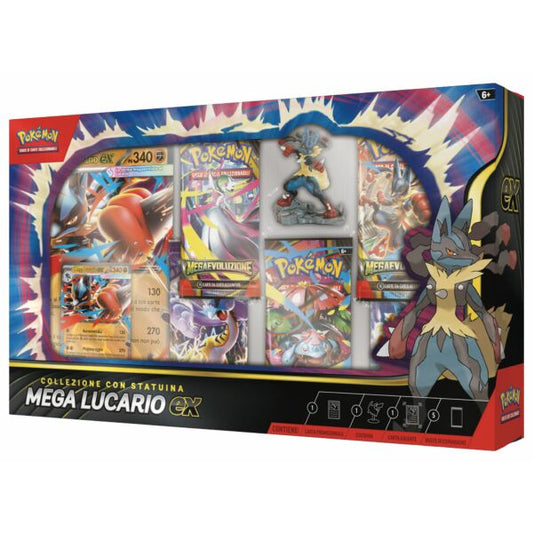 Collezione con Statuina Mega Lucario-Ex Pokemon ITA