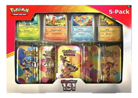 5-PACK Collection 151 Scarlatto Violetto Pokemon - Inglese
