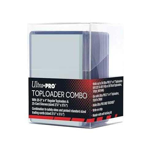 Toploader Combo Trasparente 3" x 4" Clear Regular